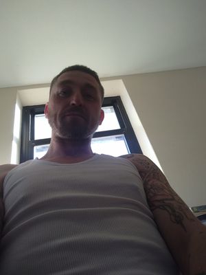 Horny attractive man