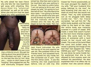 It wasn’t long before he was charging other men for my wife’s “company”