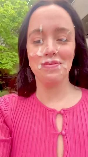Cum on Face in Public