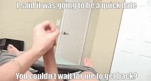 I couldn't wait for her to get back