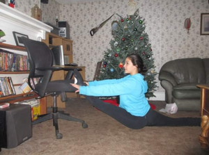 Sexy lil Latina teen cocktease Valeria Soledad Moncada shows off her skills of flexibility