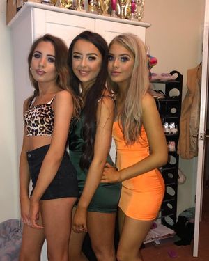 Three tarts. Bet one of them is the sluttiest.