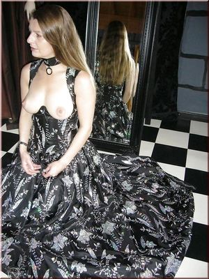 Female slave at a private party.