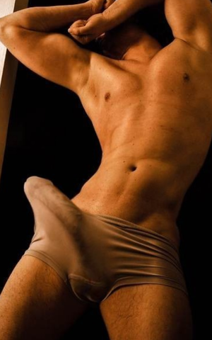 Huge boner in shorts