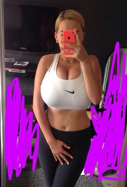 Big tits sport bra