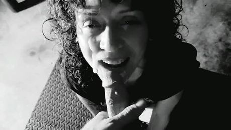 Naughty wife Rosie Peach taking huge cum load in her mouth