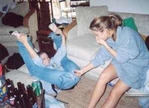 "Oh fuck Amanda! It's true!! Twats stink, i'm gonna puke!!"