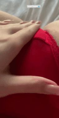 POV: Lady in Red shows us all how she gets off every night! 2/3