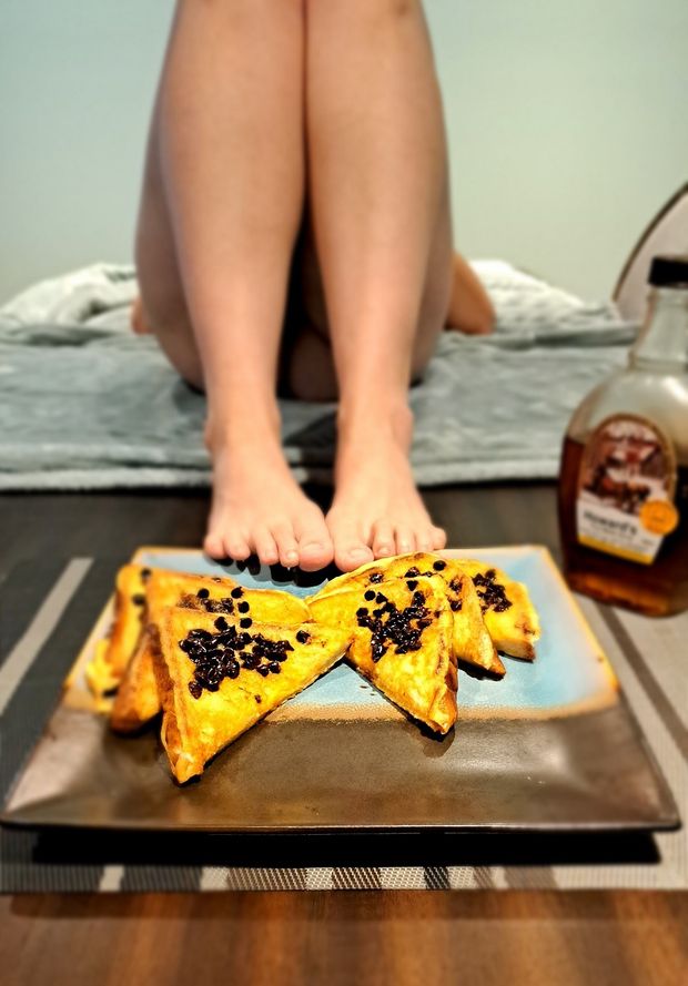 Asian slave served with my breakfast