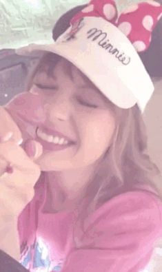 Enjoying every moment of her vacation