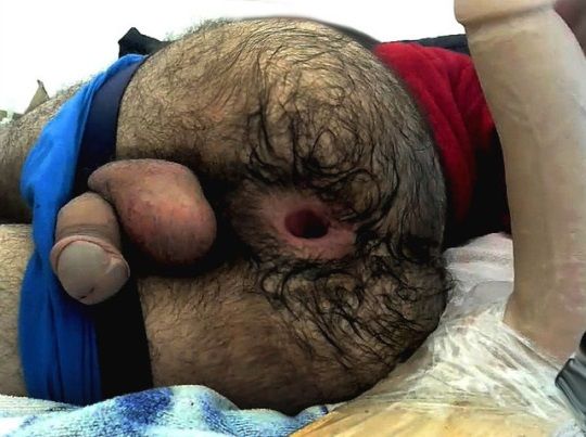 Incredibly hairy gaping fuckhole