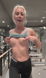 Running and flashing at the gym