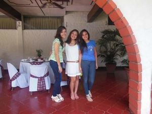 Valeria Soledad Moncada and her friends