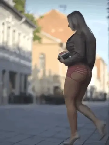 Hot Latina walking by
