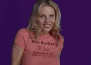 Tight shirt blonde dance 1