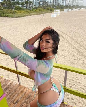 Lexie in bikini showing off ass and boobs