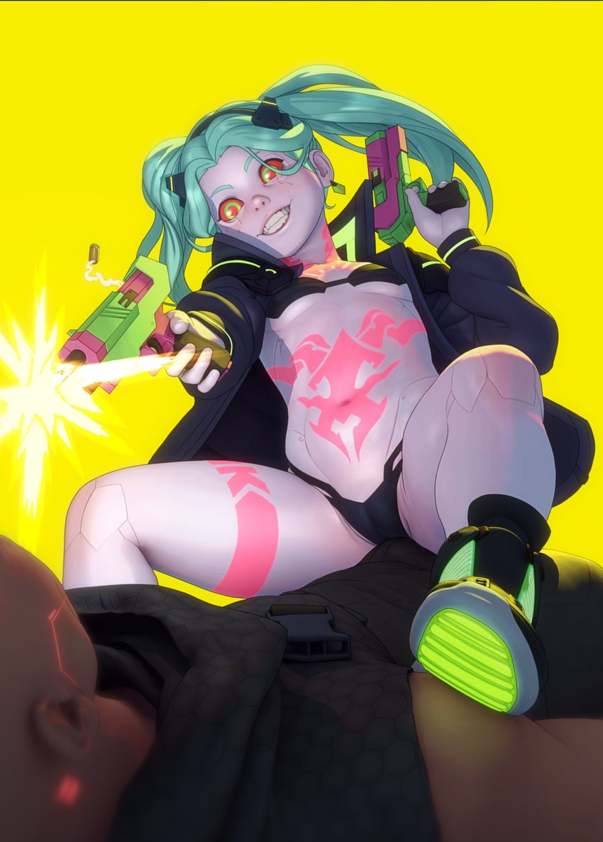 rebecca (cyberpunk and 1 more) drawn by john_doe