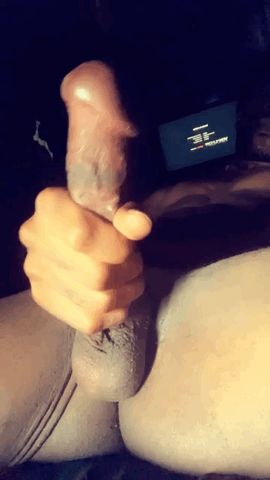 Squeezing my pleasure Rod