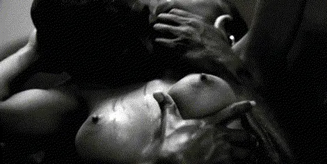 Hold her close and grab her tits