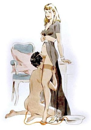 Vintage Femdom - Mom and son
