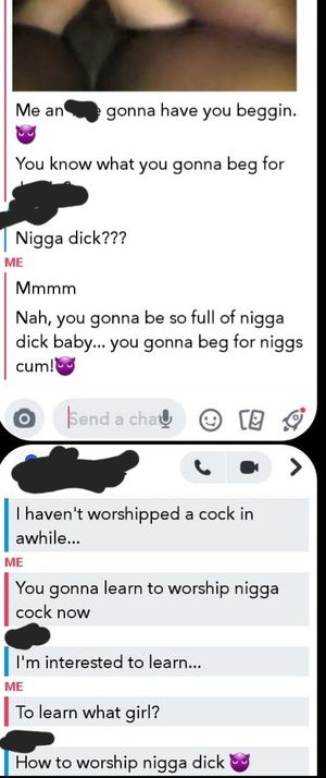 Talking to big black cock