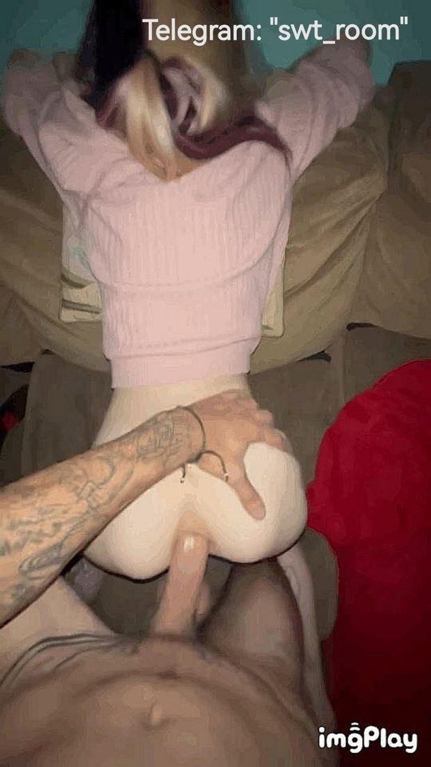 a huge dick tears the tight ass of a skinny girlfriend