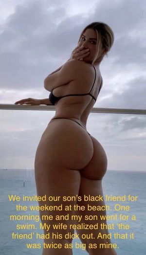 I realized because she was much looser.