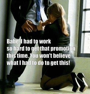 She got the promotion!