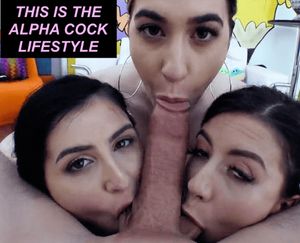A harem of three sluts worship Logan Long's alpha cock, pt 2