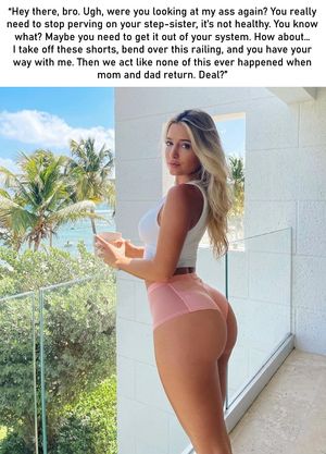 Your thicc step-sister offers you relief