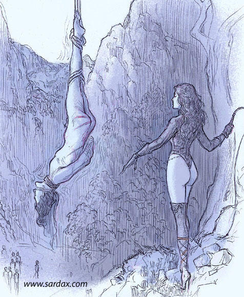 Punished in front of the village