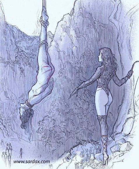 Punished in front of the village