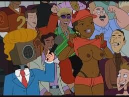 Foxxy Love flashing her boobs