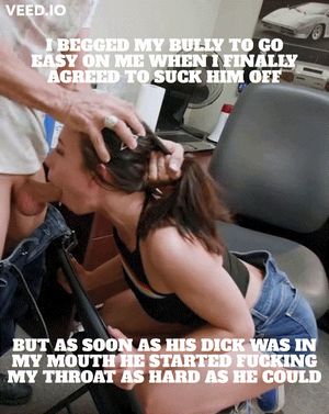 My bully didn't care if it hurt me, he just wanted to feel my throat