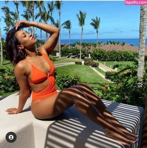Sexy Candice Patton Orange One Piece Swimsuit