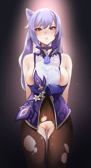 Dripping wet Keqing from Genshin Impact