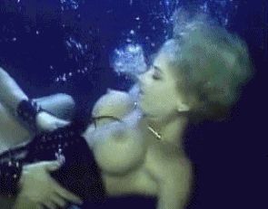 Sandy Knight getting pounded underwater
