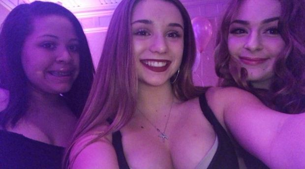 Kate big boobs with friends