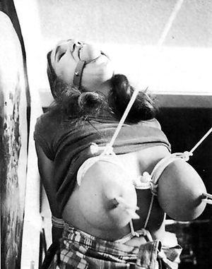 Little Oral Annie, vintage breast bondage