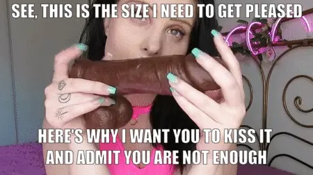 Submit to her dildo