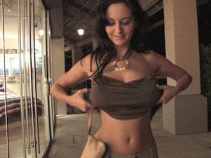 Ava Addams flashing her breasts