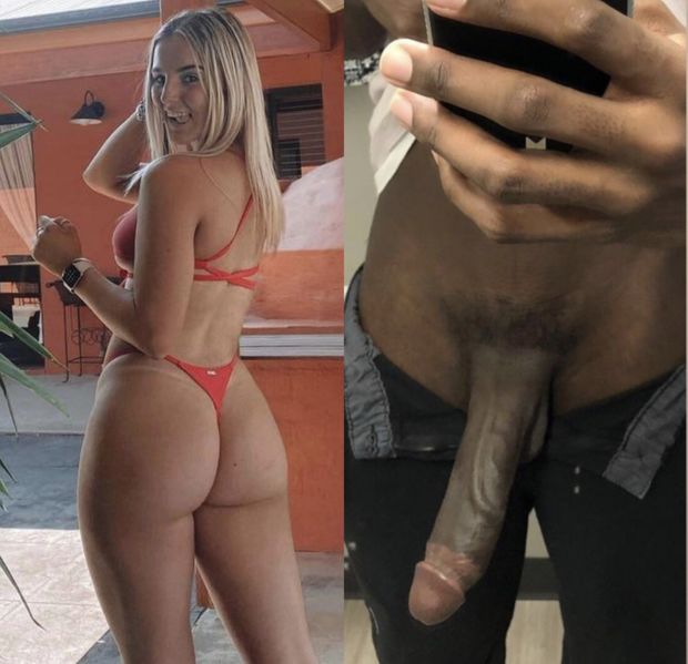 Bubble butt blonde and bbc