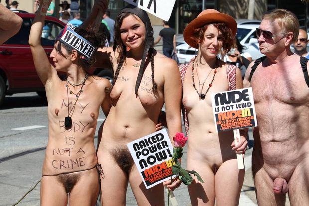 Naked demonstration