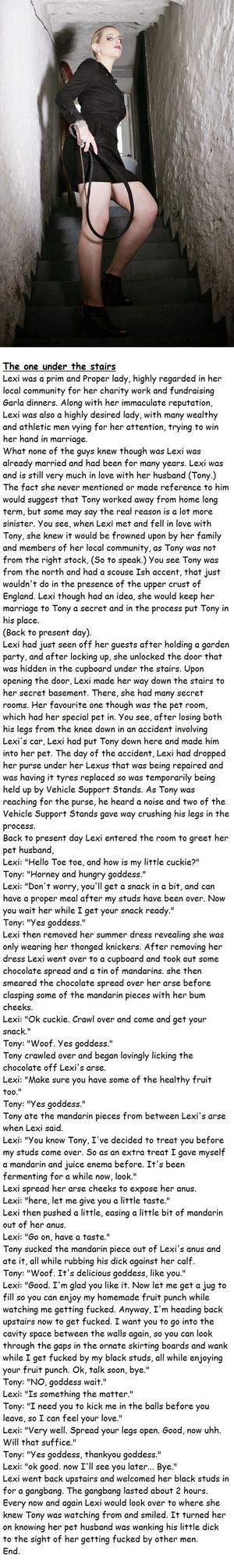 The one under the stairs