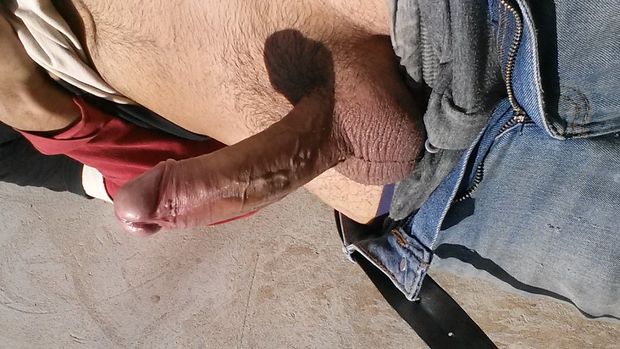 Horny with my cock out