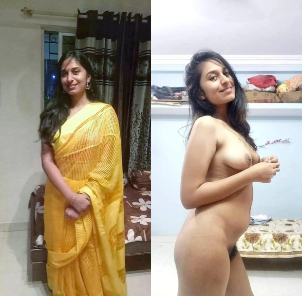 Sexy in saree and naked #1