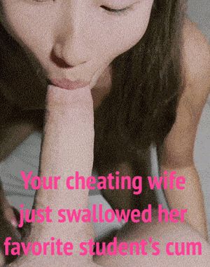 Cheating teacher wife swallows her student's cum