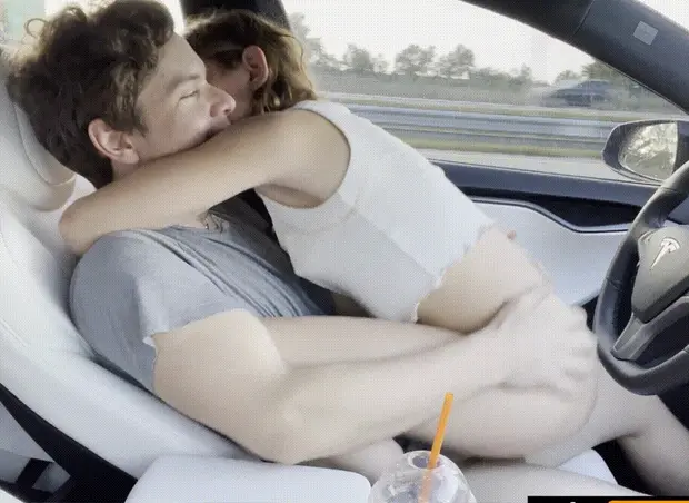 Tinder Date Cums In Tesla Autopilot