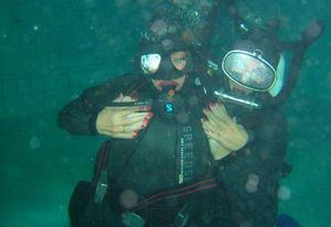 Underwater fetish party