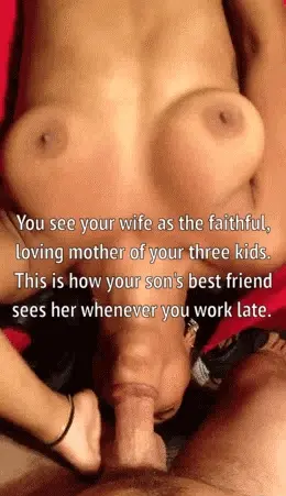 Pov: your son's best friend enjoys your wife's mouth
